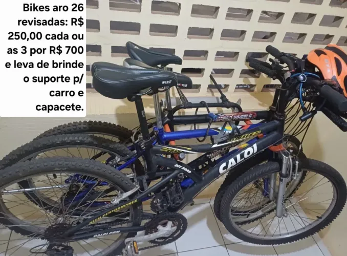 3 bicicletas aro 26