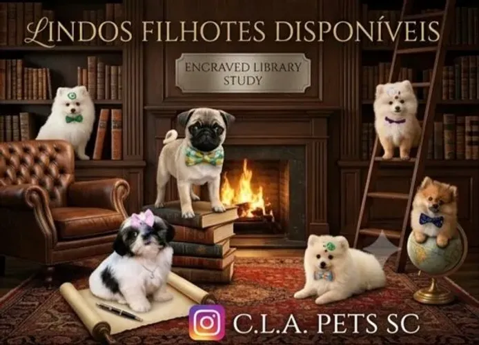 Lulu da Pomerânia, Shih Tzu e Pug