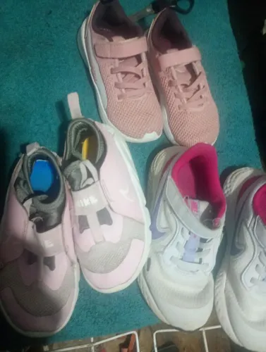 3 pares de tênis originais infantil Tam 26,27