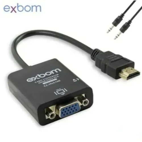 Conversor Hdmi x VGA com Áudio Knup
