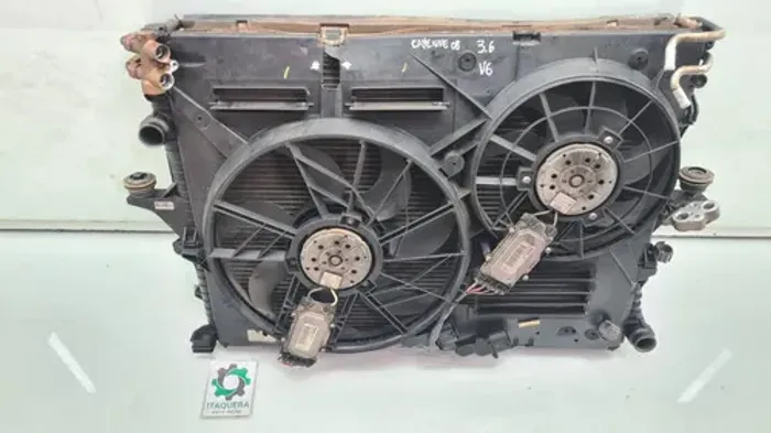 Kit Radiador Ventoinha Porsche Cayenne 3.6 V6 Ano 2008