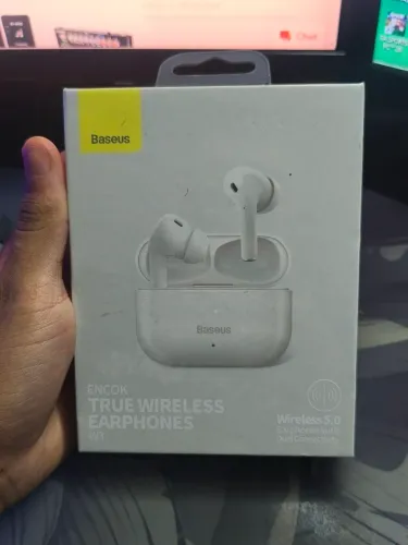 Fone baseus encok w3 branco (lacrado)