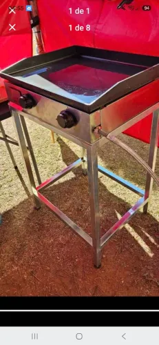 Chapa Semi Nova para Lanches ou Porções a Gaz