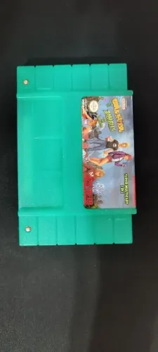 Cartucho SNES Zombie at my Neighbors e Ghoul Patrol Reparo novo