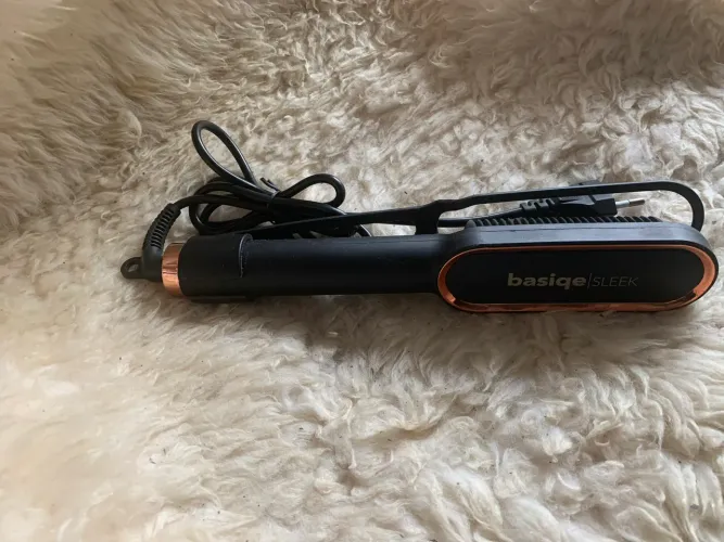 Escova alisadora Basiqe sleek gold chapinha