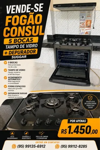 Fogão Consul 05 bocas