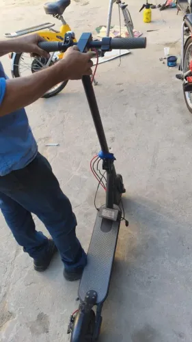PATINETE ELÉTRICO PRETO DOBRÁVEL 30KM/H PNEU MACIÇO