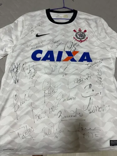 Camisa G Corinthians autografada mundial 2012