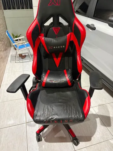 Cadeira De Escritório Gamer Xt Racer Viking Com Apoio De Pés