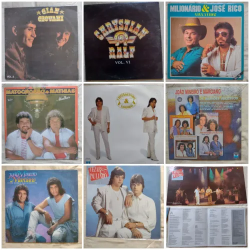 Discos de vinil sertanejo - todos em excelente estado