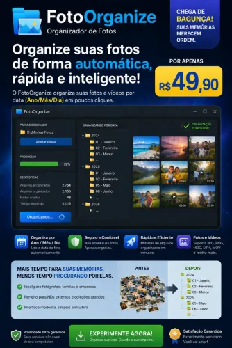 Organizador de fotos e vídeos