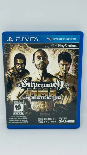 JOGO PS VITA SUPREMACY MMA UNRESTRICTED - ORIGINAL COM CAPA