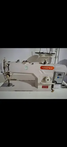 Máquina reta eletrônica Nisew industrial 
