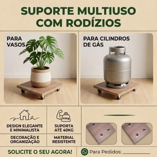 Suporte Para Vaso De Plantas E Botijão De Gas