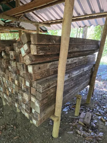 CRUZETAS DE POSTE EM MADEIRA DE LEI PARA ARQUITETURA - COLEÇÃO PRIVADA DE DESIGNER