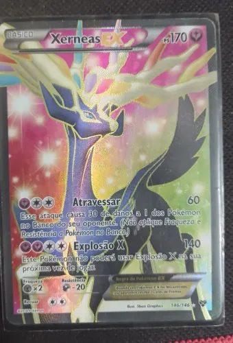 Carta Pokémon Rara - Xerneas EX (Full Art)- NM