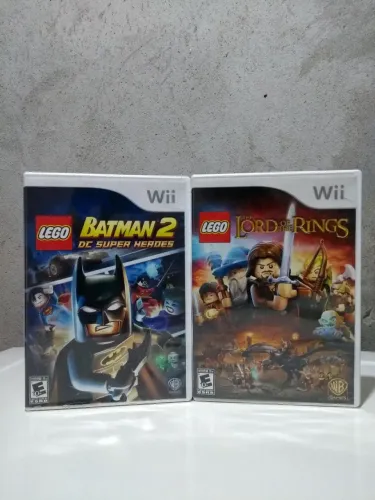 Jogo lego Batman 2 e Sr. dos anéis do Wii. $ 60,00 cada.