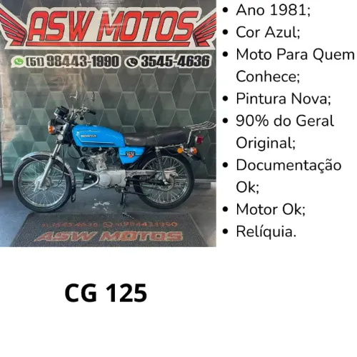 Honda CG Titan 125 Ano 1981