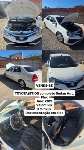 Toyota Etios X Sedan 1.5 Flex 16V 4P Aut. 2019