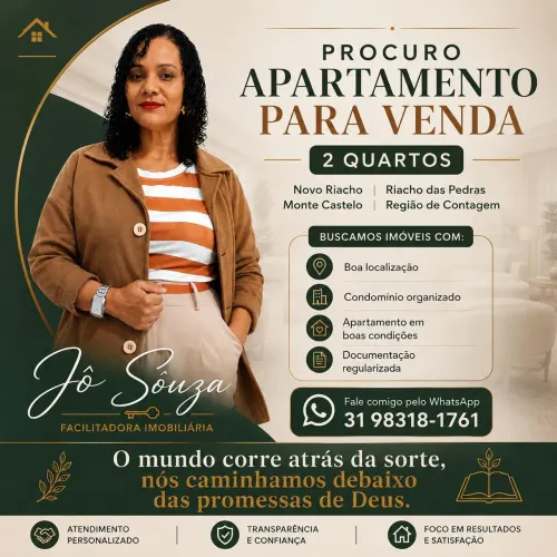 Tenho cliente procurando apartamentos em Contagem
