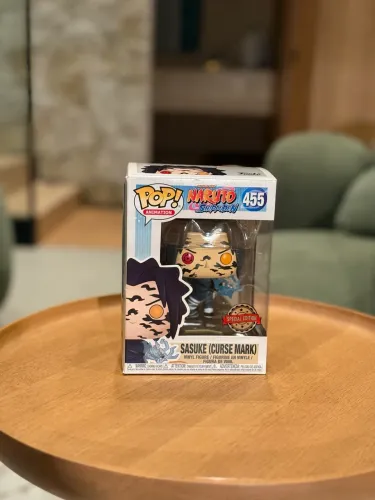 boneco sasuke curse mark special edition pop funko 455 original
