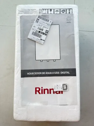 Aquecedor a Gás Natural Rinnai Prata