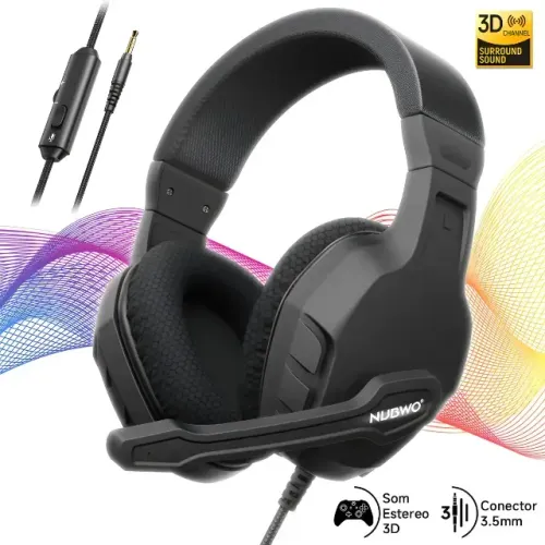 Headset Gamer Nubwo® U3 Fone 3d