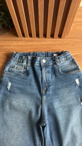 Calça Jeans Infantil Hering unissex - TAM 12 - Seminova - com ajuste
