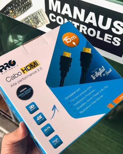 Cabo Hdmi de 15 Metros ProEletronic 2.0 Ultra HD 4K 