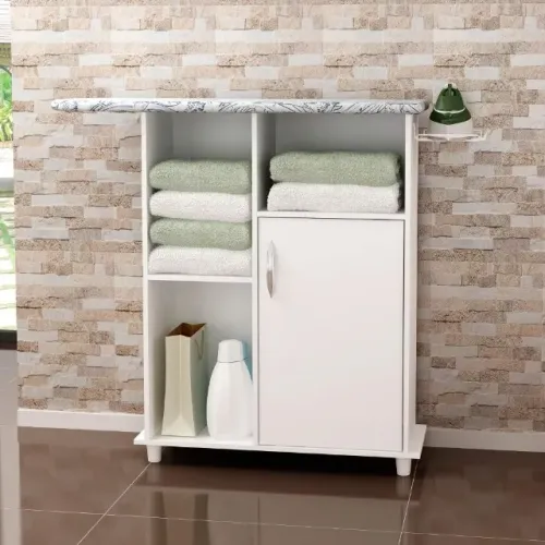 Mesa de Passar Roupas Florence Branco Notável - CAB SALVADOS