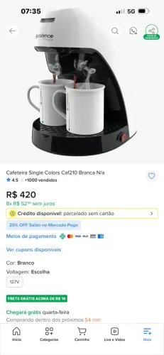 Vendo gelagua e cafeteira