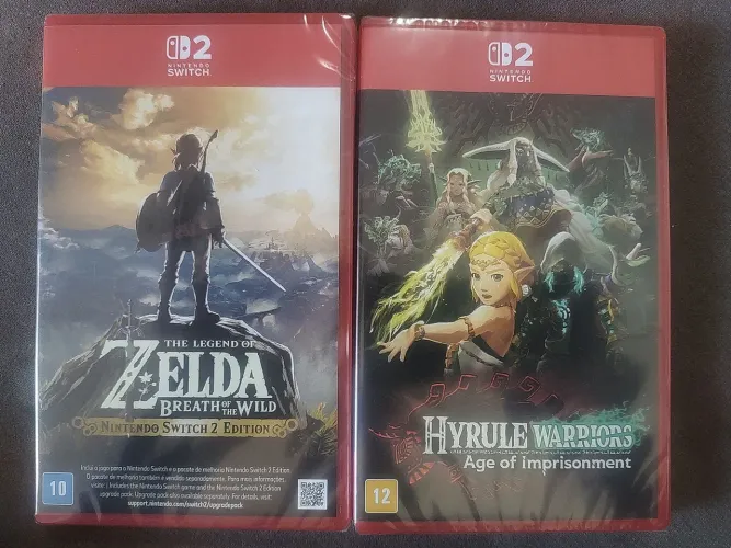 Zelda Breath e Hyrule Warriors NOVO E LACRADO - NINTENDO SWITCH 2