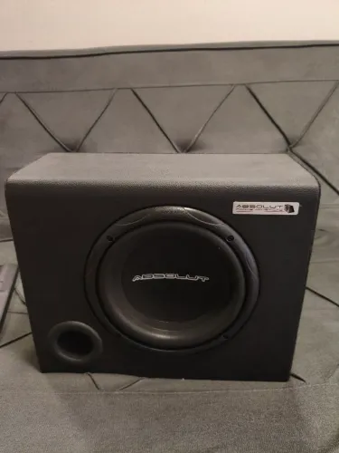 Caixa de grave amplificada 200w