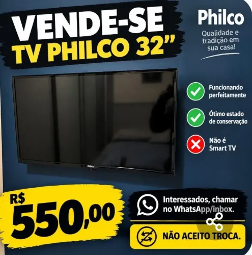 Tv Philco 32 polegadas (não é smart)