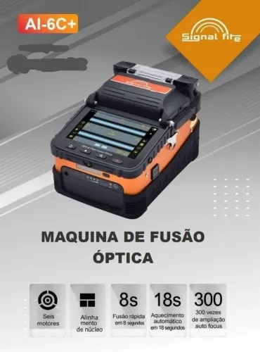 Maquina de fusão FTTH fibra óptica provedor Internet