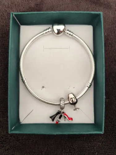 Pulseira em prata 925 com berloques 
