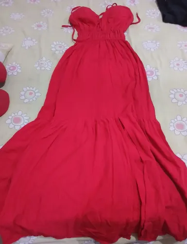 Vestido longo e macaquinho