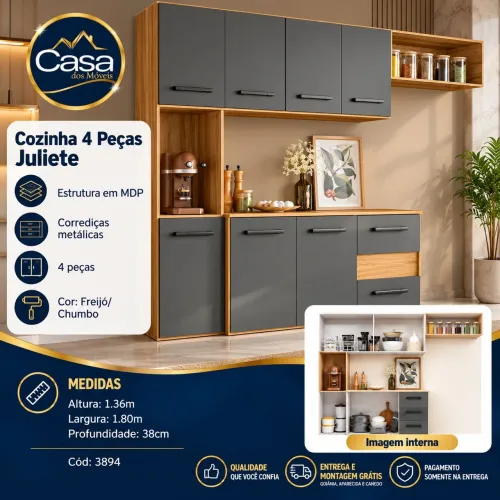 Cozinha Juliete Freijó Chumbo