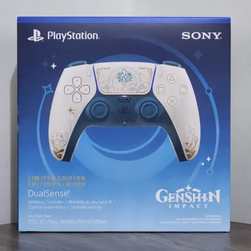 Controle DualSense PS5 Genshin Impact Edição Limitada de Colecionador - Novo e Lacrado