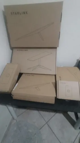 Kit Starlink Mini Completo + Mini Roteador (Mesh) + Base de Estrutura em X Original