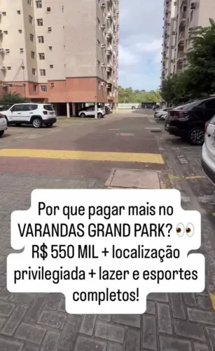 VENDO VARANDAS GRAND PARK CALHAU - O MELHOR CONDOMINIO PARK - NA MELHOR LOCALIZAÇÃO DO CAL