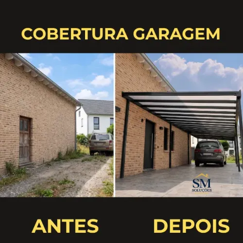 COBERTURA DE POLICARBONATO PARA GARAGEM