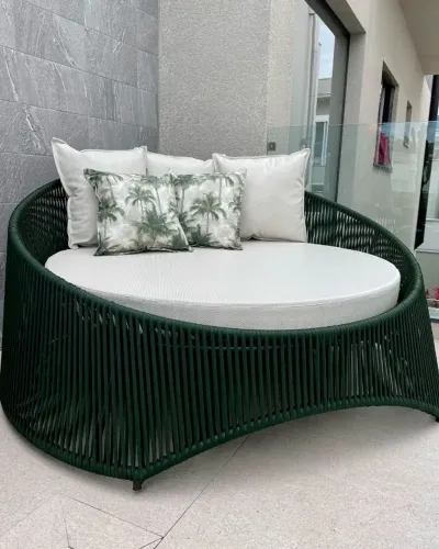 Chaise em corda náutica 