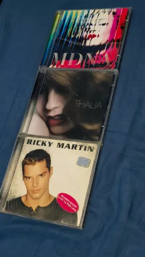 Kit 3 CDs: Madonna, Thalia e Ricky Martin