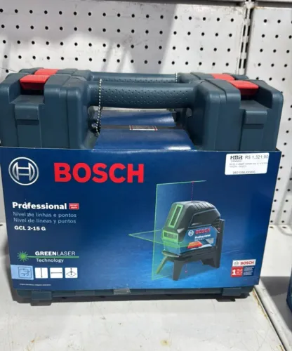 NIVEL A LASER VERDE GCL 2-15 G COM MALETA - 0601066J00000 - BOSCH
