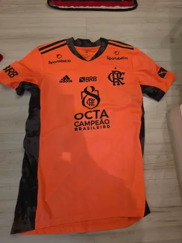 Camisa Flamengo Jogo Único Flamengl x Macaé homenagem ao octacampeonato goleiro
