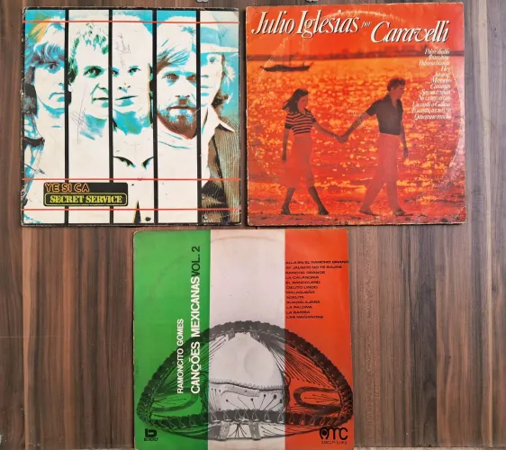 Kit 3 Discos de Vinil 