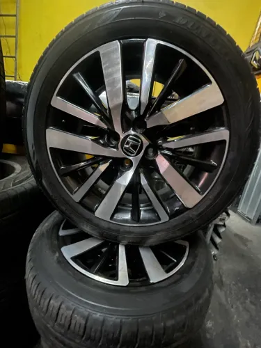Jogo Roda aro 16 C/pneu Honda City Honda Fit