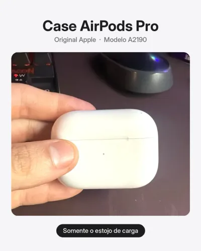 Estojo de carregamento airpods pro apple a2190