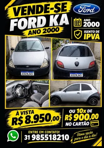 Ford KA GL 1.0i Zetec Rocam 2000